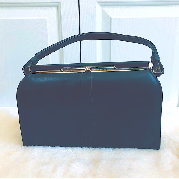 Vintage EHB Kelly Style Snap Closure Genuine Leather Bag - Picture 2 of 13